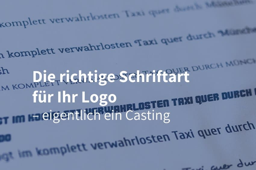 Schriftarten für Ihr Logo