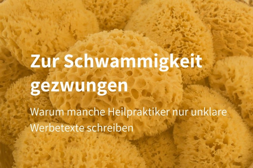 Werbetexte für Heilpraktiker
