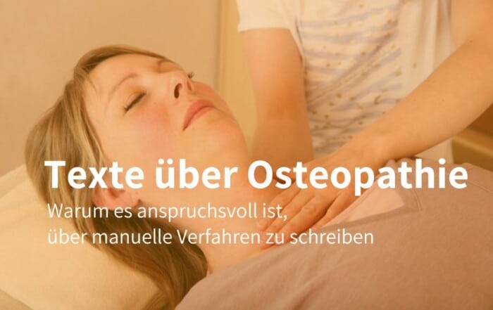 Osteopathie Texte
