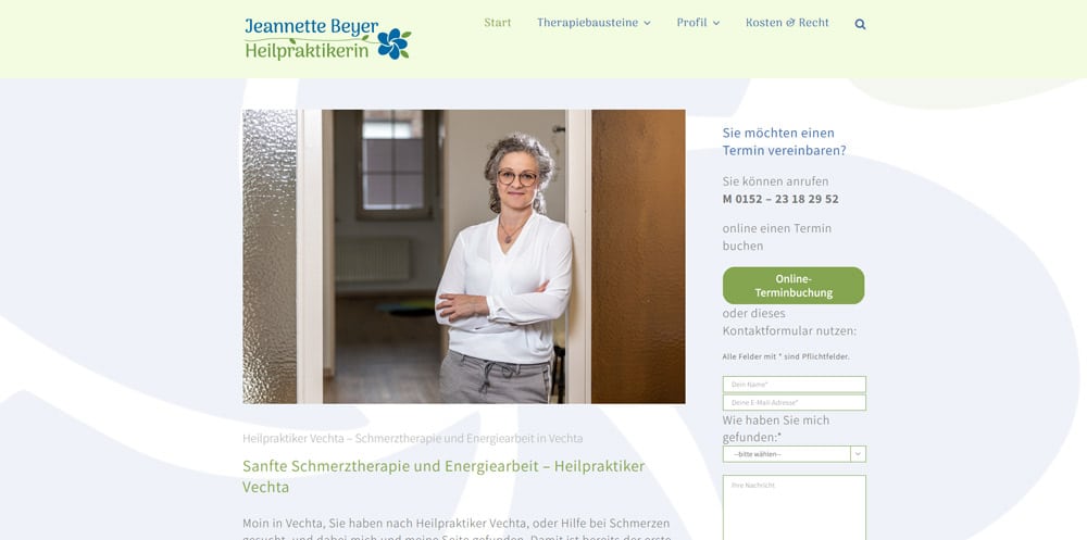 Website Aufbau