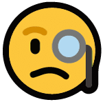 Emoji skeptisch